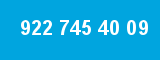 922 745 40 09